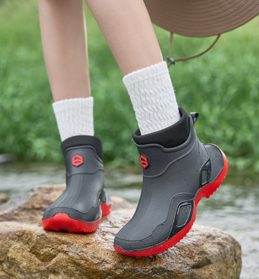 Wellington Gummistiefeletten Garten Regenstiefel Rutschfest Herren Wasserdicht