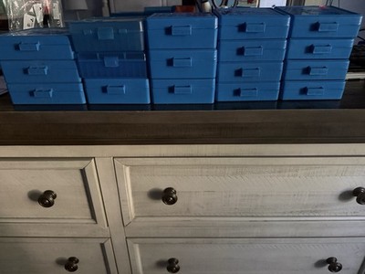 Dillon Precision Reloading Boxes 6- 9mm 6- .38 & 3- 45 ACP Lot 17 Total