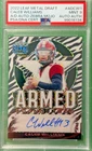 2022 Leaf Metal Draft Caleb Williams Armed & Dangerous Auto Zebro Mojo 4/5 PSA 9