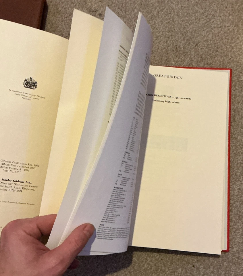 Álbum Windsor Gran Bretaña Vol IV 1991 a 1999 hojas y hojas y tiras como nuevas  Foto 4 de 4