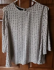 Attention Women’s Sz Large Cold Shoulder Blouse Pullover Top