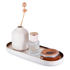 Large Ceramic Bathroom Vanity Tray, 10" Decorative Tray for Countertop, Soap ...