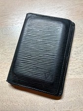 LOUIS VUITTON Organizer 2 Poche Card Case Wallet Epi Leathe Noir Black Preowned