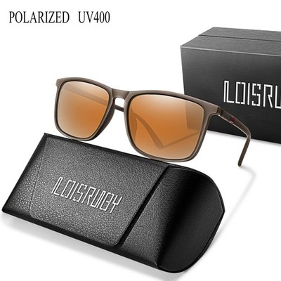 Luxus Quadratisch Polarisiert UV400 Radfahren Sonnenbrille Sport Fahren Angeln Brille