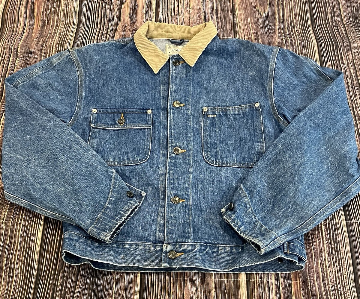N*O様 90s Ralph Lauren TRUCKER JACKET Vtg 90's Polo Ralph Lauren Denim Trucker Jacket Men's Size