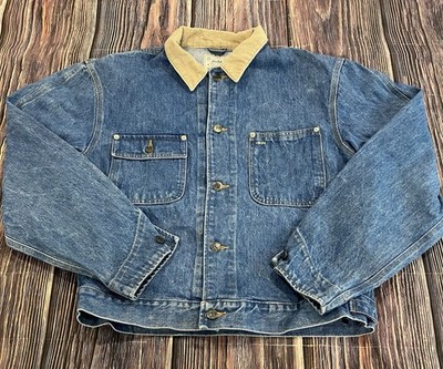 Vtg 90's Polo Ralph Lauren Denim Trucker Jacket Men's Size