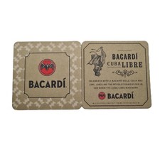 10x Bacardi Cuba Libre Rum Bierdeckel Untersetzer eckig Party Bar Cocktail Mix