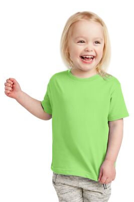 Rabbit Skins RS3321 Toddler Short Sleeve Fine Jersey Crew Neck Stylish T-Shirt