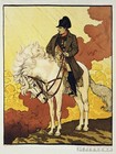 White Horse Decorative Poster. Fine Graphic Art. Wall Interior Design. 2402