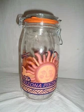 ARC 2-Liter Glass Mason Jar Wire Top Canister From The Arizona Pistachio Company