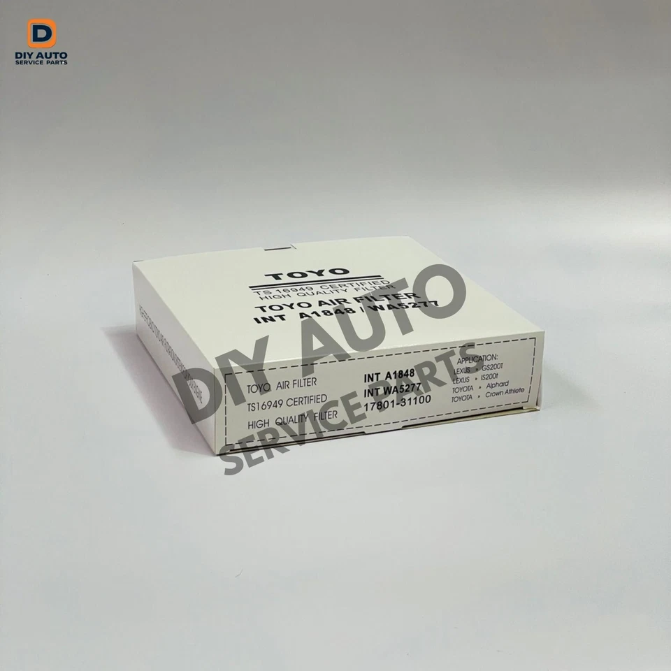 Trajes de filtro de aire Toyo INT A1848-WA5277 para Lexus GS200T, Lexus IS200t x 50 piezas Foto 4 de 4