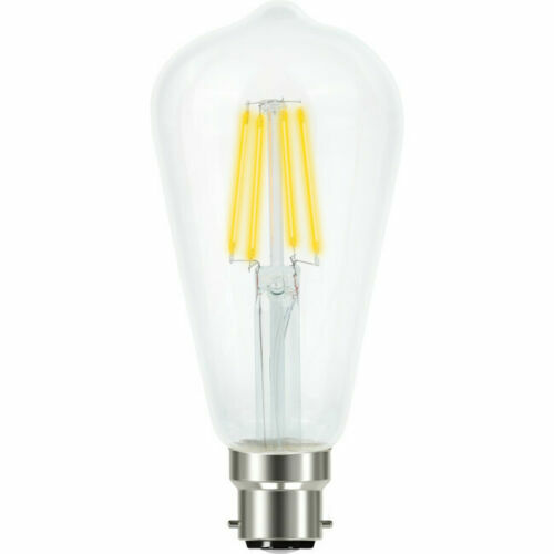 8 X VERBATIM B22 LED Filament St-64 Clear Pear Dimmable 5W 470Lm 2700K B22 65616 - Picture 2 of 2