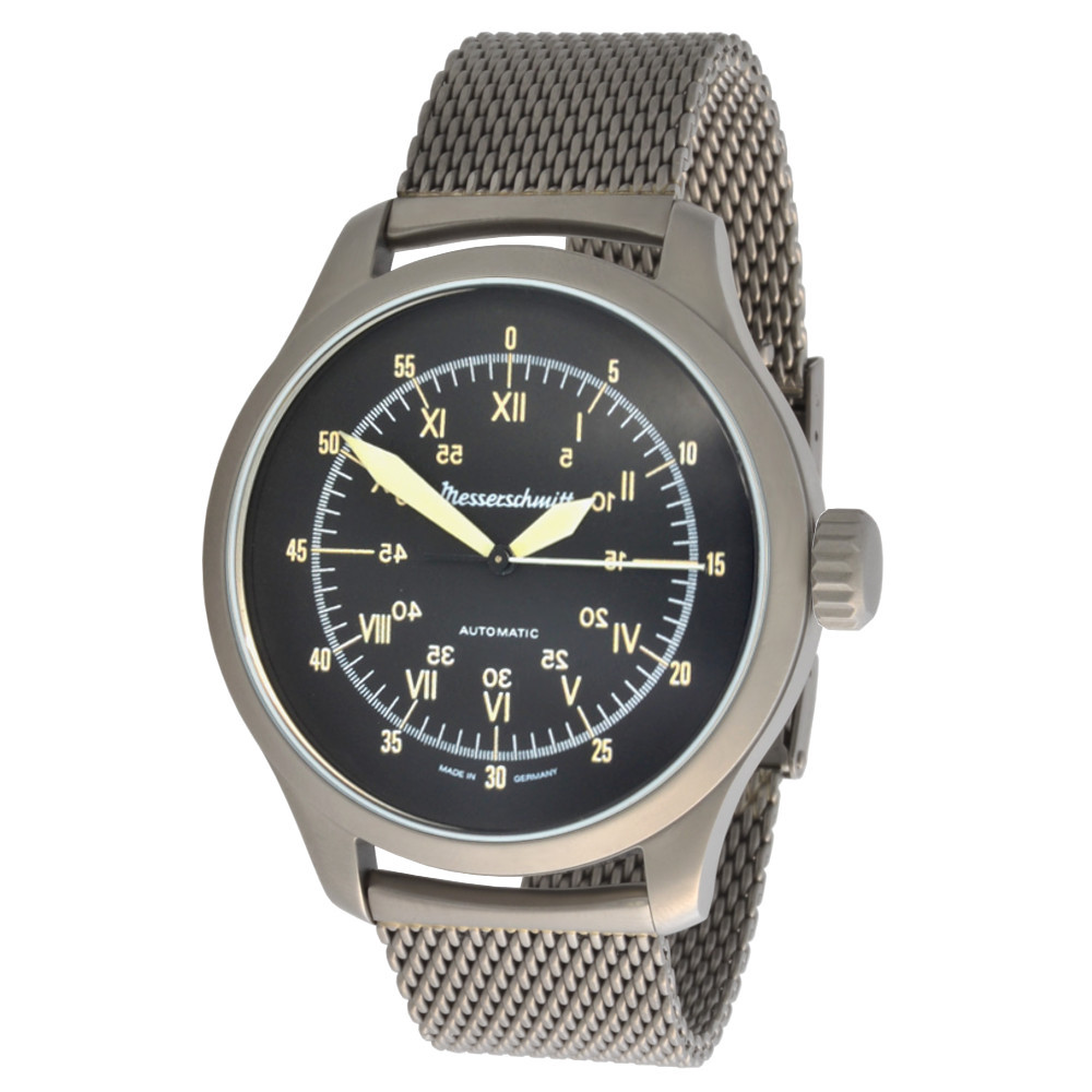 Messerschmitt XL Automatic Pilot Watch Stainless Steel ME3H171-Mil