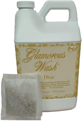 Tyler Candle Glamorous Wash Diva Half Gallon 64 OZ Laundry Detergent/with Sachet