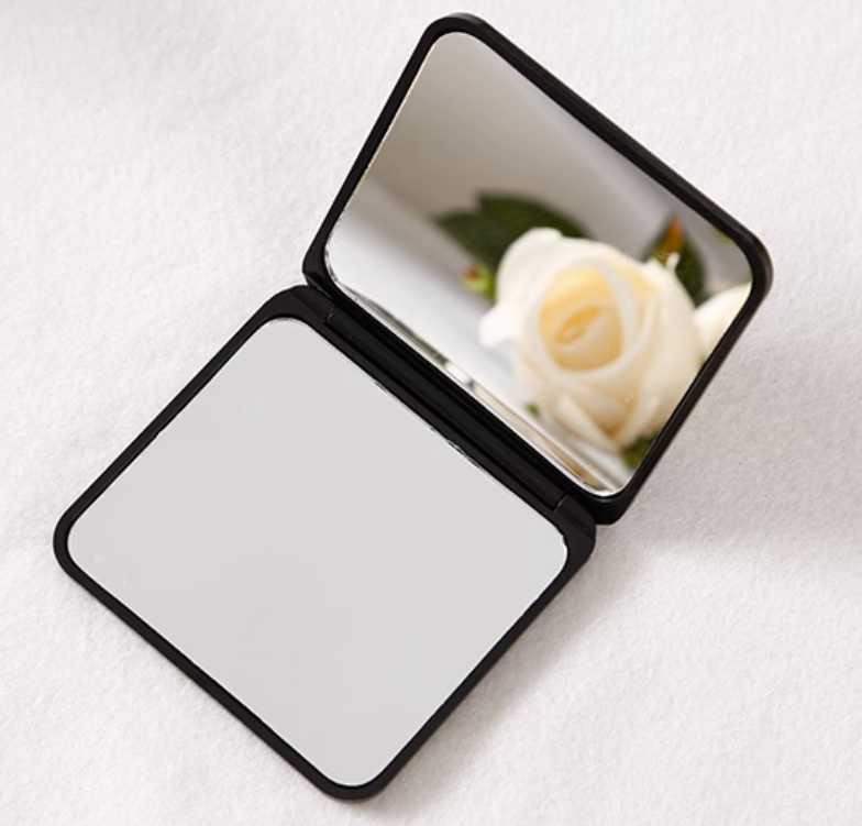 Mini Folding Mirror Compact Travel Mirror Shaving Makeup Mirror eBay