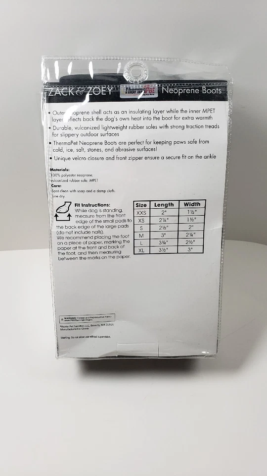 Botas de neopreno Zack & Joey botas térmicas para mascotas UM1245 24 19 Foto 2 de 4