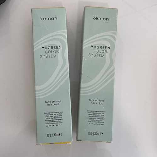 2 X 60ml Kemon YoGreen Hair Color ToneonTone 10.3 Golden Platinum