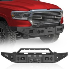 FIT RAM 1500 2019 2020 2021 2022 2023 2024 HEAVY DUTY STEEL FRONT WINCH BUMPER