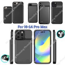 For iPhone 12 13 14 11 8 External Battery Charger Case Power Bank Charging Cover