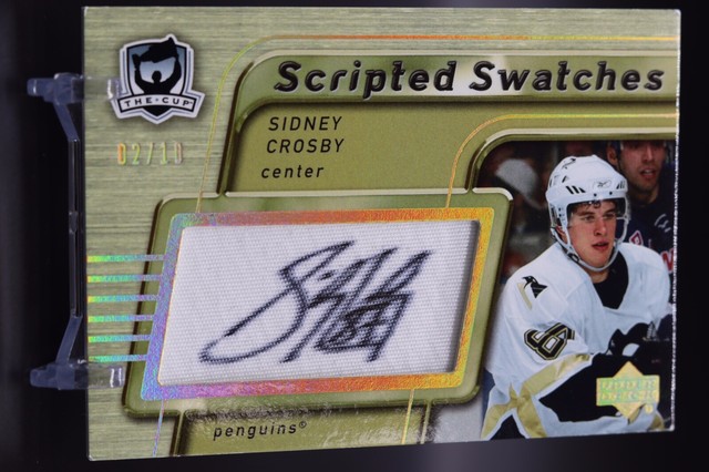 2005-06 Upper Deck The Cup Scripted Swatches Sidney Crosby SS-SC 2/10 RARE!!!