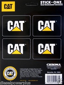 2-Pack Caterpillar CAT Logo Decals – 32 X 20 Vinyl Graphic Stickers