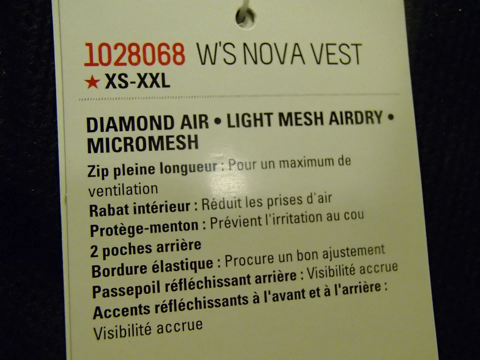 new LOUIS GARNEAU nova cycling wind vest mesh back ultralight packable womens SM - Image 4 of 4