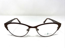 Adin Thomas AT-304 C3 51-16-135 Coffee Brown Full Rim Eyeglasses Frame W824