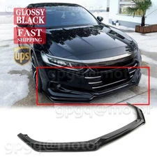 For Honda Accord 2021-2022 GT Style Glossy Black Front Bumper Chin Lip Splitter