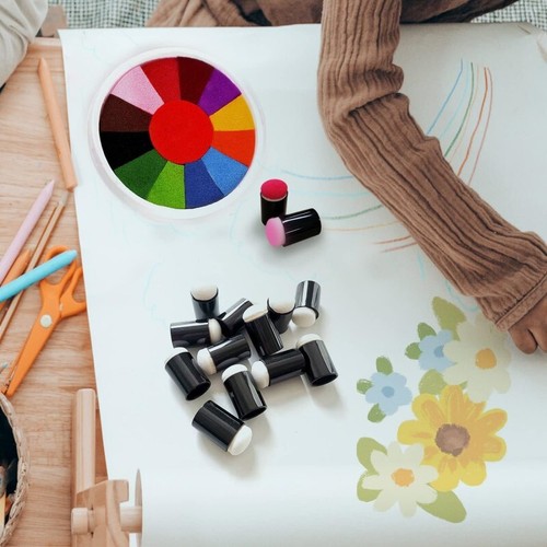 1-40pcs Finger Sponge Daubers for Face Paint Painting Chalk Ink Card Making Draw - Picture 21 of 30