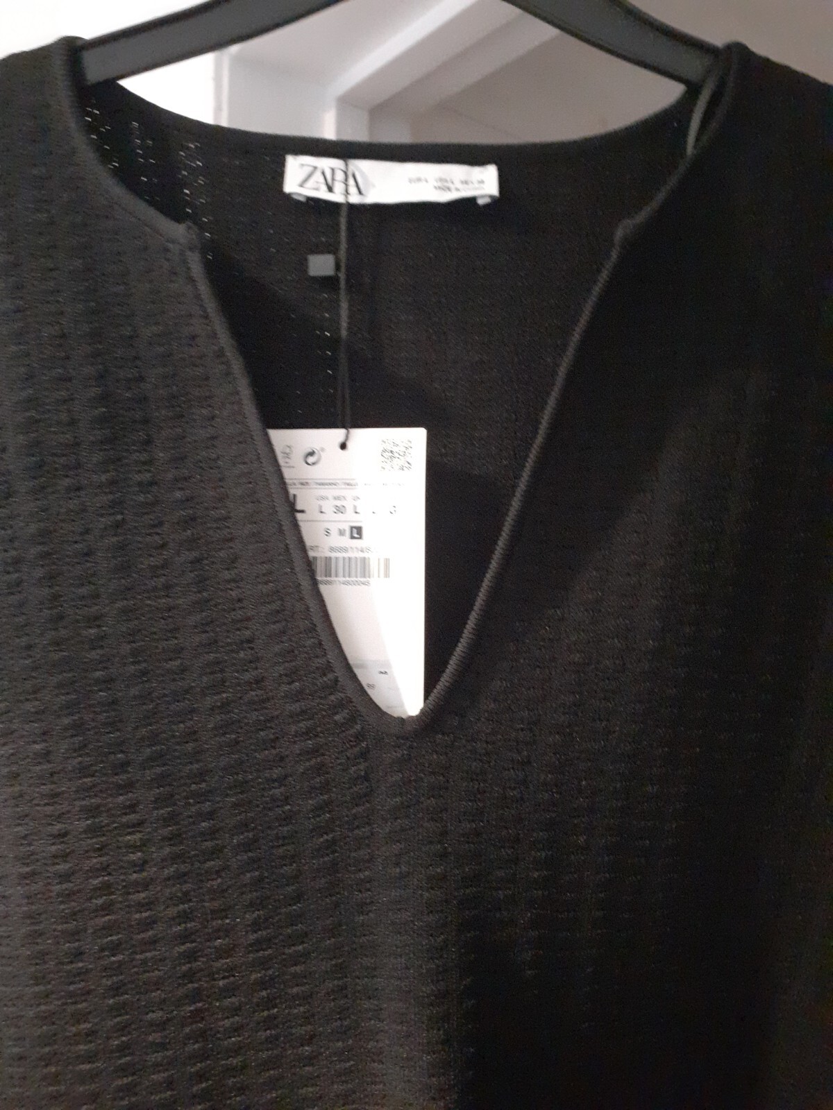 Zara Boho Knitted Jumper/Tunic With Fringed Cuffs BNWT Size L