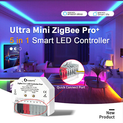 Ultraslim ESP32 WLED WiFi LED Controller with MIC WS2812B WS2811 SK6812 Light6D