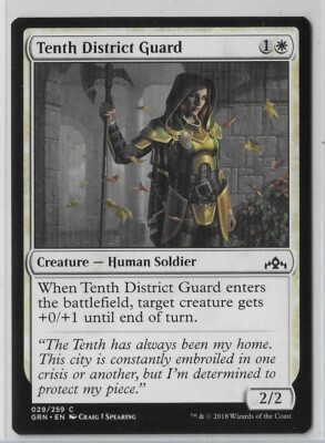 MTG Tenth District Guard Guilds of Ravnica (GRN) Common Magic #029/259 Unplayed