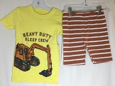 New Carter's Boys Construction Pajama Snug Fit Shorts Pajama sets Toddler UPICK