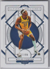 2020 Panini National Treasures - Myles Turner Blue /99 #14