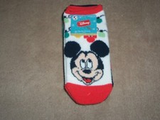 3 PAIR Mickey Minnie Christmas Cozy Low Cut Socks Women Size 4-10 Disney NEW