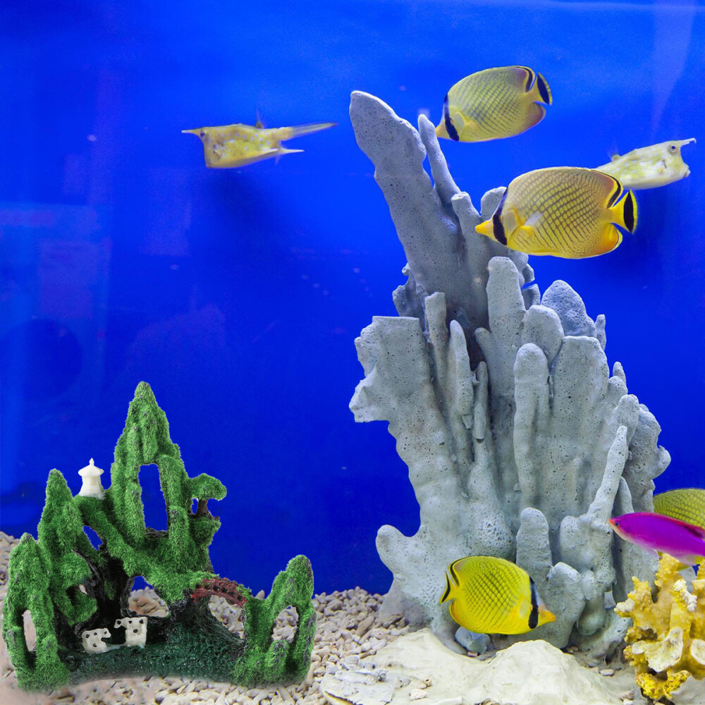 Aquarium Landscape Decorations Fish Tank Ornaments Fish Hideout House