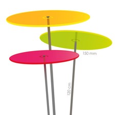 Cazador del Sol ® Medio | tres | 3 Stück Sonnenfänger-Scheiben bunt 1,20 Meter