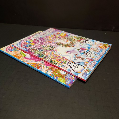 2x Lisa Frank GIANT HOLIDAY COLORING ACTIVITY BOOK * 40+ pages ea * Out of Print - Picture 3 of 10