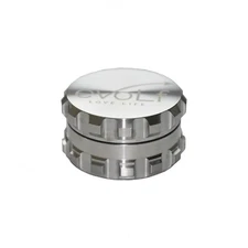 Evolf Stainless Steel Herb Grinder 2.5" - 2 piece Heavy Duty Premium Luxury