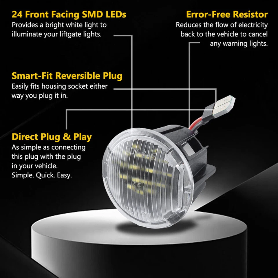 Luz LED de puerta levadiza trasera para maletero de carga para Jeep Grand Cherokee Dodge Durango 11-21 Foto 4 de 4