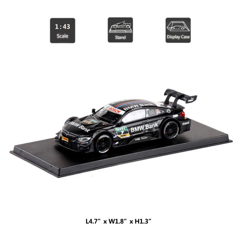 BMW M4 DTM 2017 modelo de coche a escala 1:43 metal diecast coche de carreras Bruno Spengler Foto 2 de 4