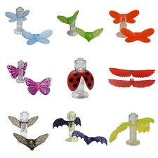 LEGO Minifigure Wings Accessories - Butterfly, Ghost, Ladybug - Pick Your Wings!