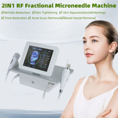 2 in 1Facial RF Fractional Machine Skin Lifting Scar Wrinkle Removal Skin Care