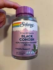 Solaray Black Cohosh Vital Extracts  545mg 120 Capsule Sealed 2026 EXP