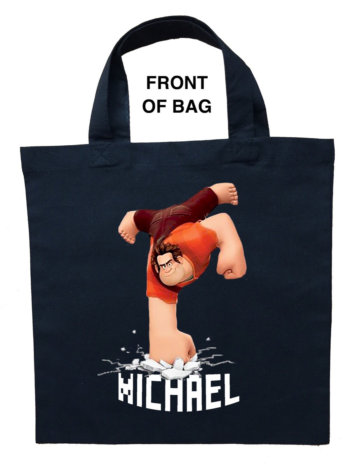 Wreck It Ralph Trick or Treat Bag, Personalized Wreck It Ralph Halloween Bag