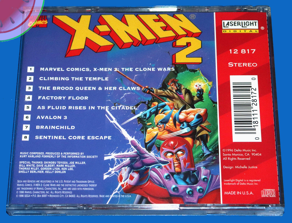 Sega Genesis X-MEN 2 CLONE WARS CD Soundtrack Kurt Harland