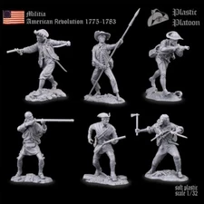 Plastic Platoon Militia American Revolution  RRR RARE