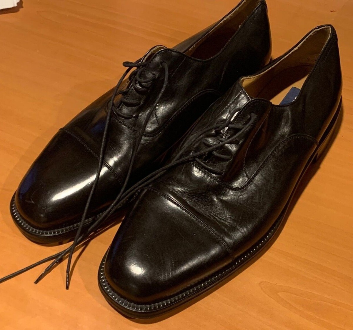 Bostonian Mens Wenham Oxford Shoes, 9 Wide, Black