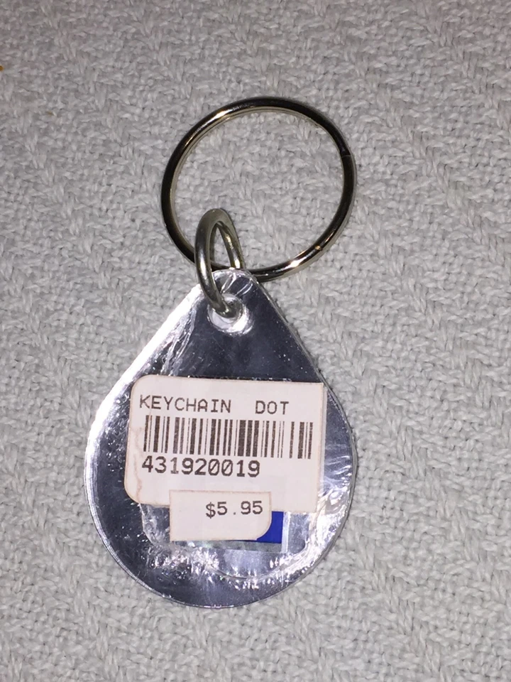 Duke Blue Devils POLKA DOT Rain Drop Blue and White Key Chain Key Ring #GoDuke - Image 3 of 4