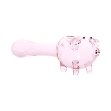 Linda pipa de mano seca de cerdo rosa de 6,5 pulgadas para fumar cachimba hecha a mano